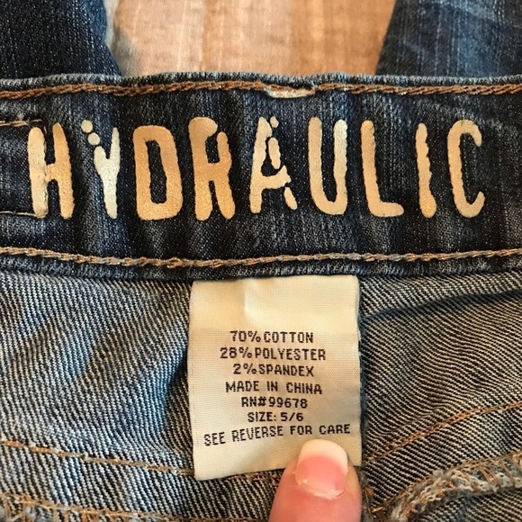 HYDRAULIC / Dark Wash Capri Jeans size 5/6 - Picture 8 of 12